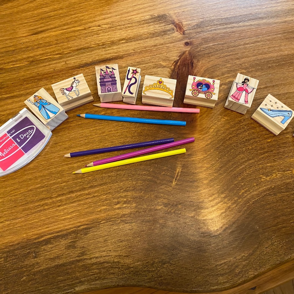 Princess stamp and pencil set
